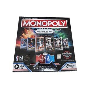 Monopoly Panini Prizm 2nd Edition Board Game 2023-24 1 Starter & 2 Prizm Packs